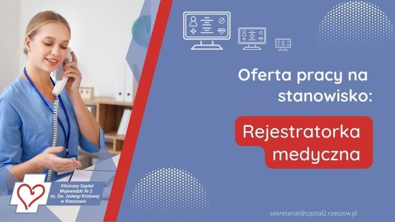 Oferta pracy na stanowisko Rejestrator